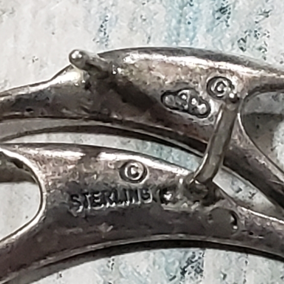 Upside-Down Heart Earrings. - Picture 3 of 8